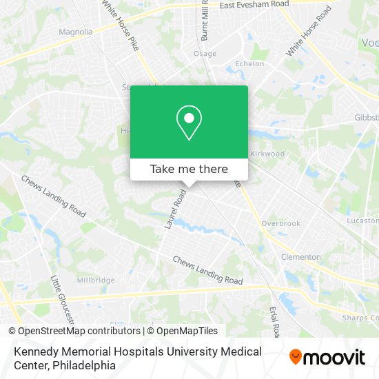 Mapa de Kennedy Memorial Hospitals University Medical Center