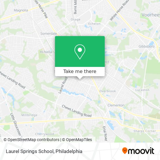 Mapa de Laurel Springs School