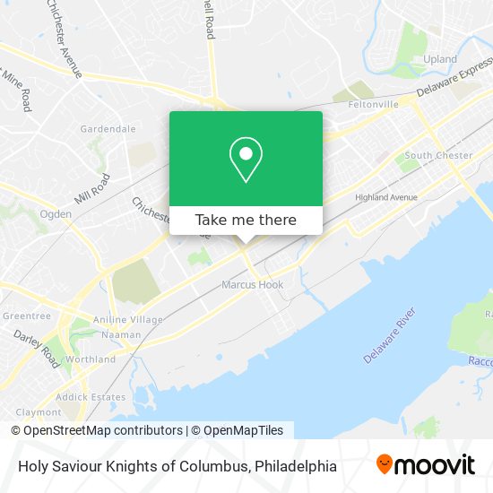 Holy Saviour Knights of Columbus map