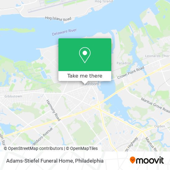 Mapa de Adams-Stiefel Funeral Home