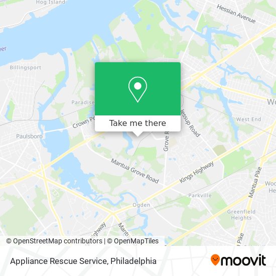 Mapa de Appliance Rescue Service