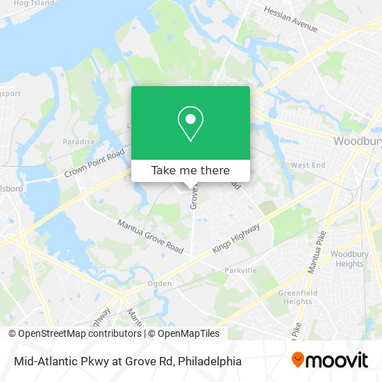 Mapa de Mid-Atlantic Pkwy at Grove Rd