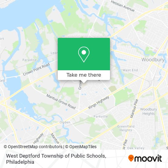 Mapa de West Deptford Township of Public Schools