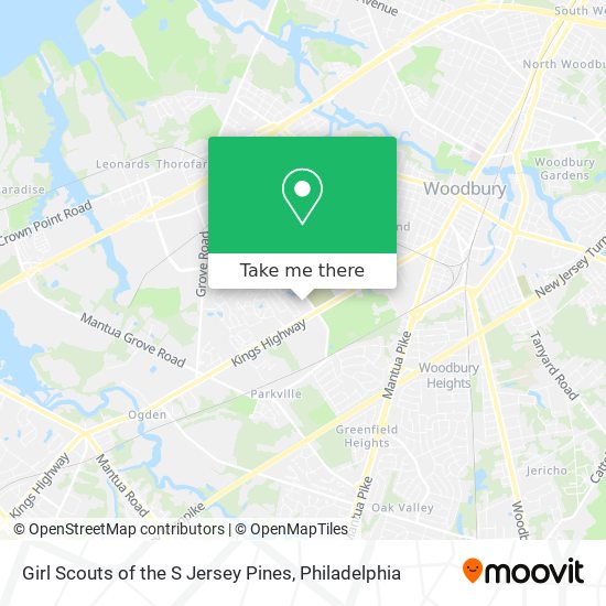 Mapa de Girl Scouts of the S Jersey Pines