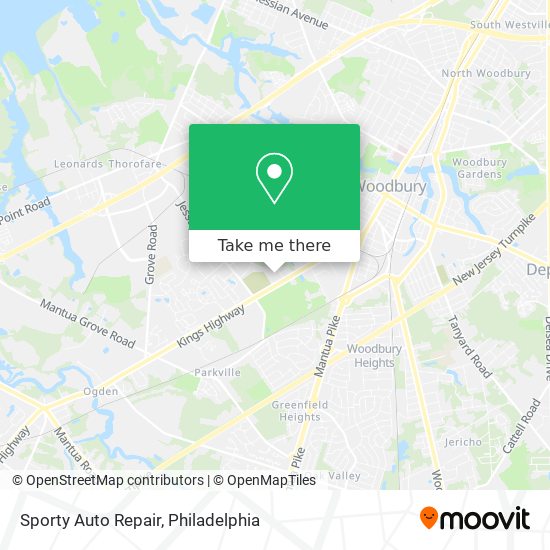 Sporty Auto Repair map