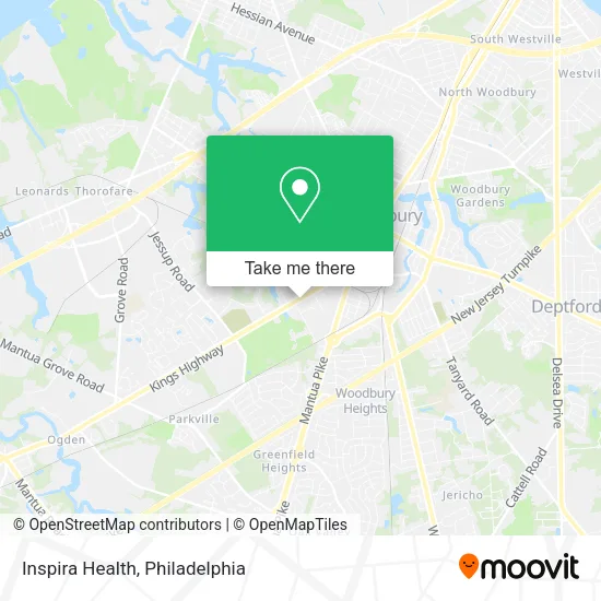 Inspira Health map