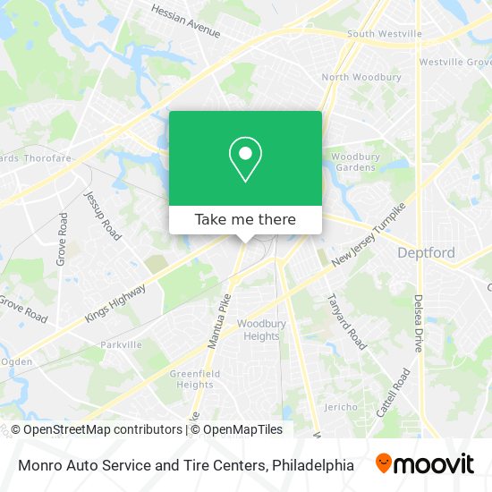 Mapa de Monro Auto Service and Tire Centers