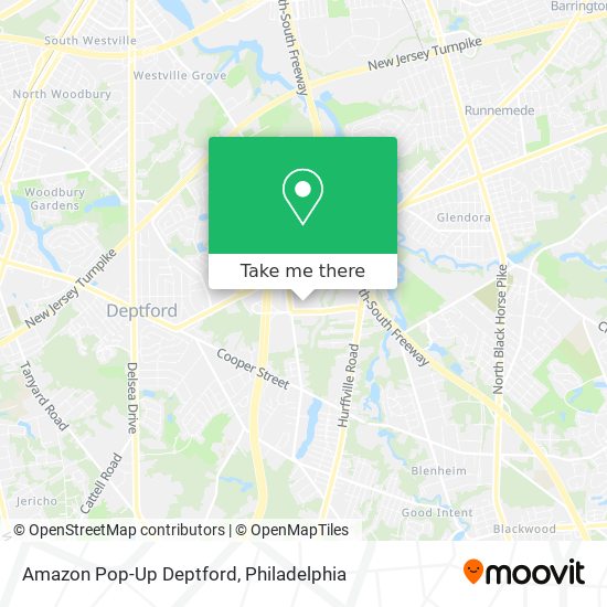 Amazon Pop-Up Deptford map