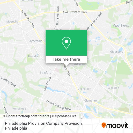 Philadelphia Provision Company Provision map