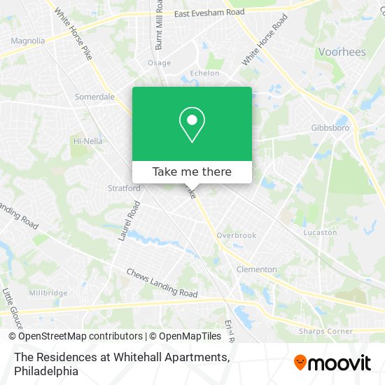 The Residences at Whitehall Apartments map