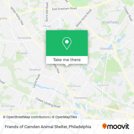 Mapa de Friends of Camden Animal Shelter