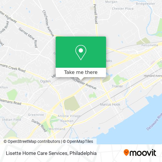 Lisette Home Care Services map