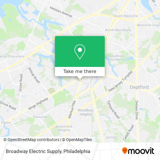 Mapa de Broadway Electric Supply