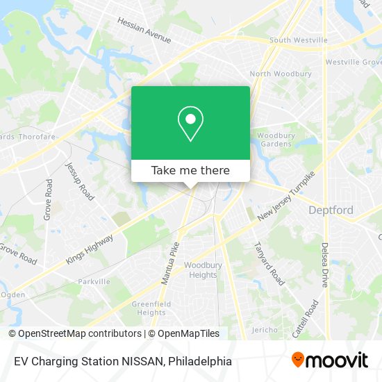 Mapa de EV Charging Station NISSAN