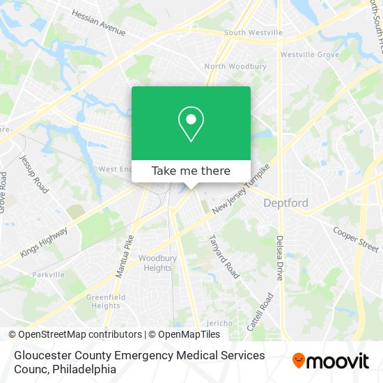 Gloucester County Emergency Medical Services Counc map