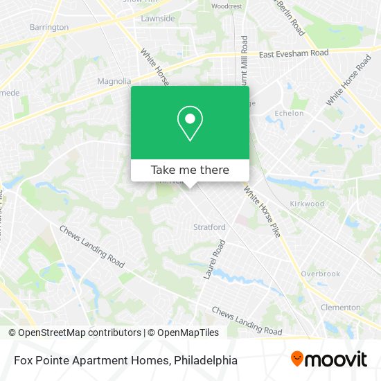 Mapa de Fox Pointe Apartment Homes