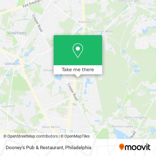 Mapa de Dooney's Pub & Restaurant