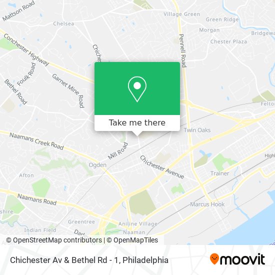 Mapa de Chichester Av & Bethel Rd - 1