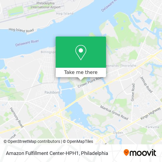 Amazon Fulfillment Center-HPH1 map