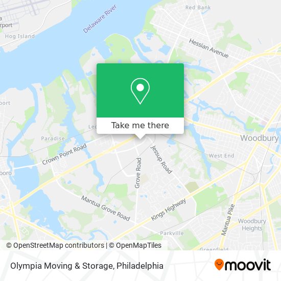 Olympia Moving & Storage map