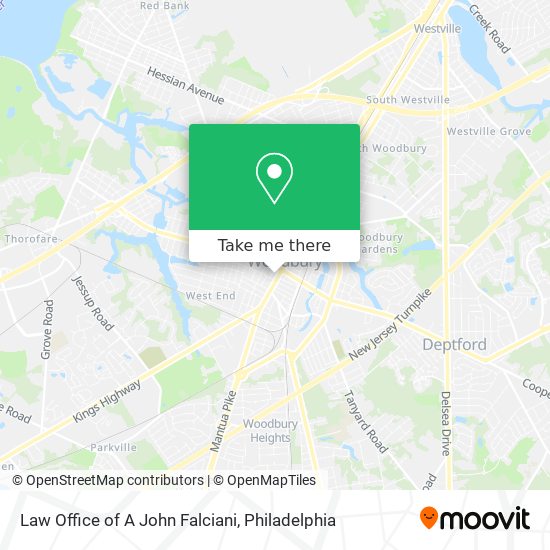 Mapa de Law Office of A John Falciani