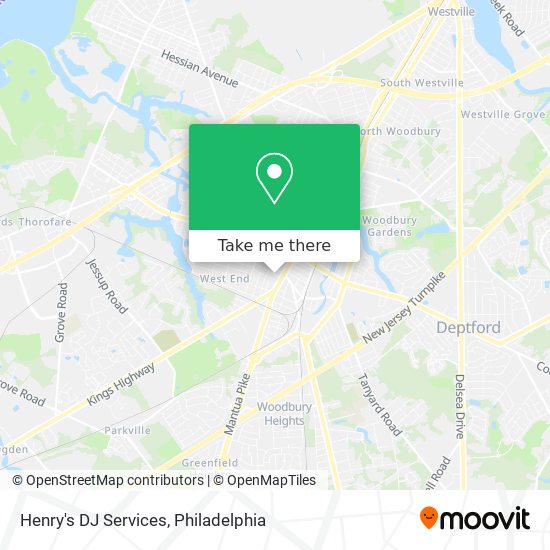 Henry's DJ Services map