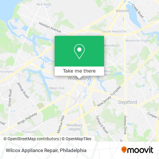 Mapa de Wilcox Appliance Repair