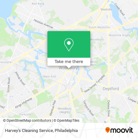 Mapa de Harvey's Cleaning Service