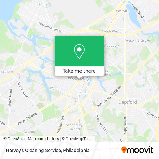 Harvey's Cleaning Service map