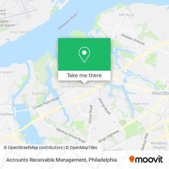 Accounts Receivable Management map