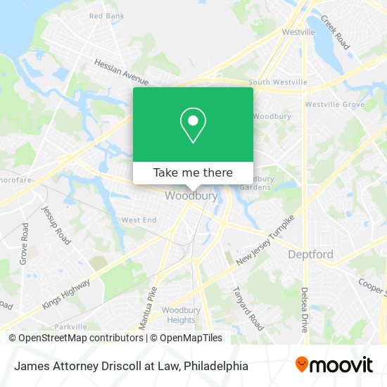 James Attorney Driscoll at Law map