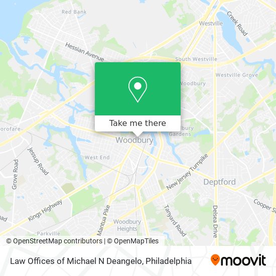 Law Offices of Michael N Deangelo map