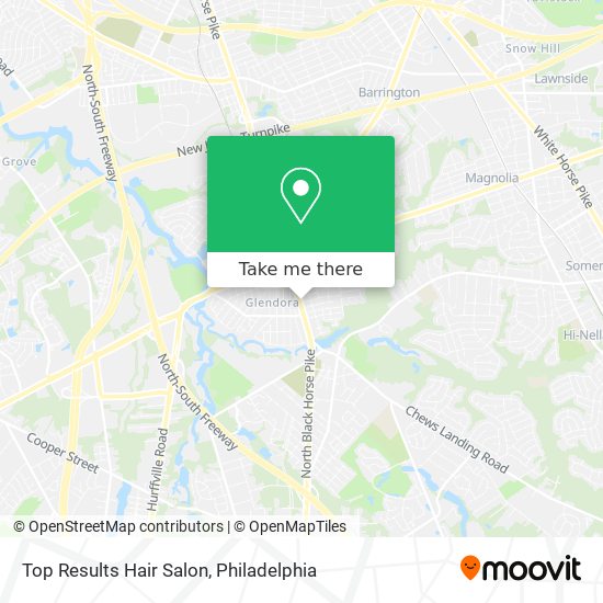Top Results Hair Salon map