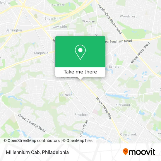 Millennium Cab map