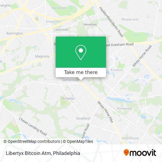 Mapa de Libertyx Bitcoin Atm