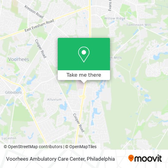Voorhees Ambulatory Care Center map