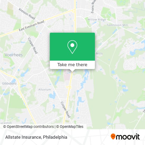 Mapa de Allstate Insurance