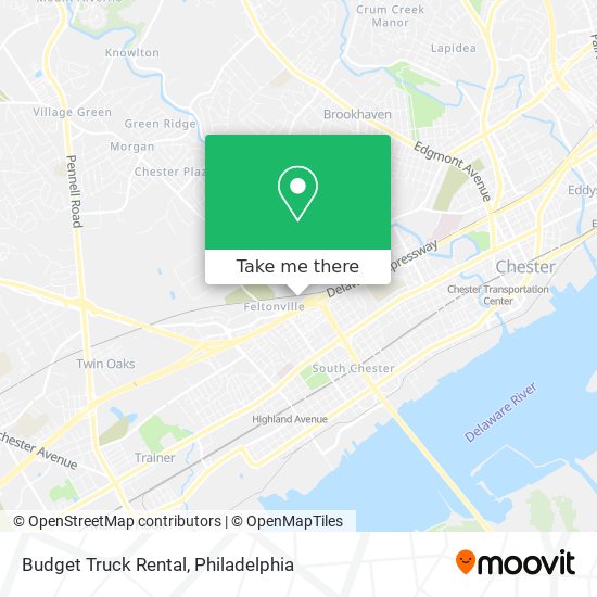 Budget Truck Rental map