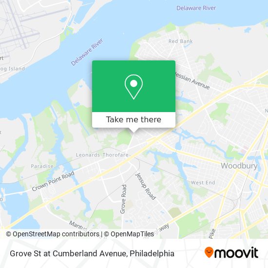Mapa de Grove St at Cumberland Avenue