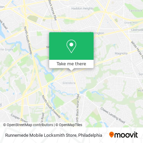 Runnemede Mobile Locksmith Store map