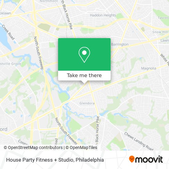 Mapa de House Party Fitness + Studio