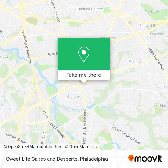 Sweet Life Cakes and Desserts map