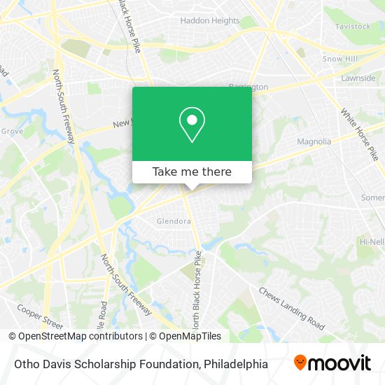 Otho Davis Scholarship Foundation map