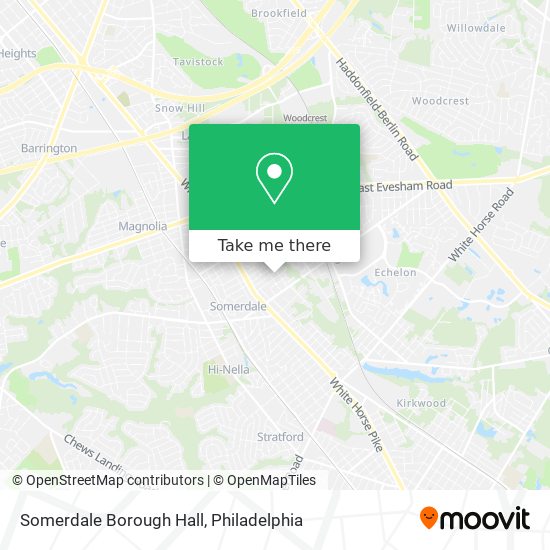 Somerdale Borough Hall map