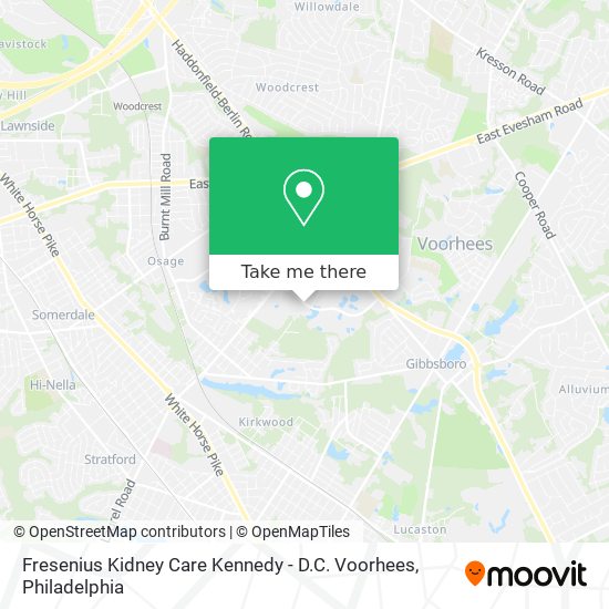 Fresenius Kidney Care Kennedy - D.C. Voorhees map