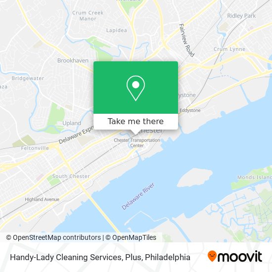 Handy-Lady Cleaning Services, Plus map