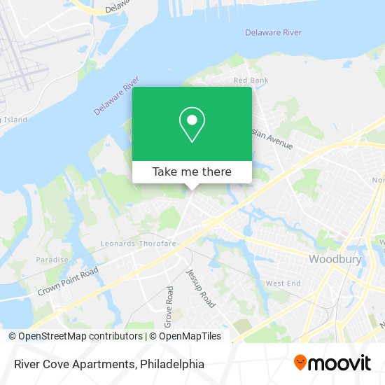 Mapa de River Cove Apartments