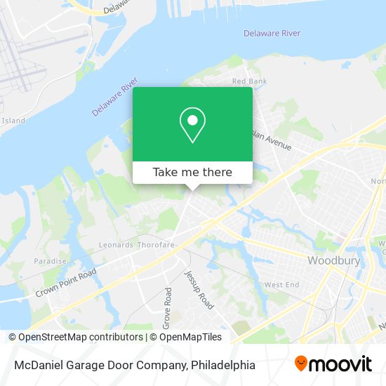 McDaniel Garage Door Company map