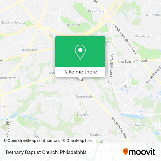 Mapa de Bethany Baptist Church