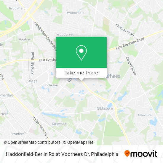 Mapa de Haddonfield-Berlin Rd at Voorhees Dr